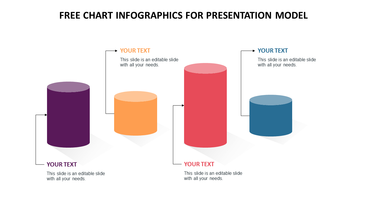Free - 3D Cylinder Chart Infographics For Presentation Model